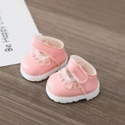 3.5cm Doll Canvas Shoes Leather Shoes For 15 17 cm For Labubu Doll Mini 1/6 BJD OB27 10cm Cotton Doll Clothing Outfit Accessory