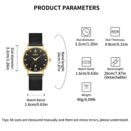 YaLaLuSi Stylish Large-Dial Watches for Men and Women: Minimalist Quartz Couple’s Watches for the Workplace Reloj