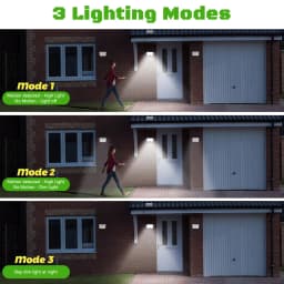Solar Lights Outdoor with Motion Sensor Solar Flood Lights Waterproof Dusk to Dawn Solar Powered Security Spot Lights for Porch