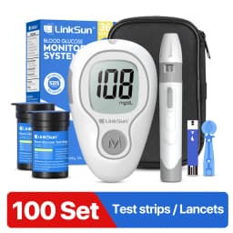LinkSun G-425-3 Blood Glucose Meter 10/50/100pcs Test Strips Medical Diabetes Blood Sugar Test Monitor Complete Kit Glucosemeter