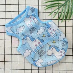 Sunscreen Clothes for Cats Summer Pet Vest Cute Print Cat Puppy Clothing Ultra-thin Breathable Kitten Pullover Ropa Para Gatos