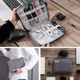 Cable Storage Bag Digital Electronic Organizer Portable USB Data Line Charger Plug Storage Bag Waterproof Travel Cable Organizer