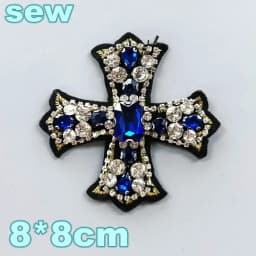 Embroidery Sequined Alphabet Pearl Letter Cross Patch,sequins Heart Beaded Eye Patches Badges Appliques for Clothing WF2210252