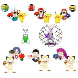 100000 volts pet Trainer ornament Charizard Building Capture pets Blocks Ash Ketchum Misty Serena Mini Action Figure Toys