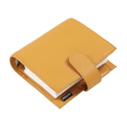 Moterm Luxe 2.0 Series Pocket Size Planner Pebbled Grain Leather A7 Notebook with 30MM Ring Mini Agenda Organizer Diary Notepad