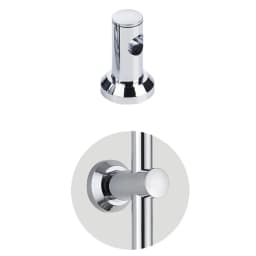 ABS Wall Bracket Riser Bracket For Wall Bars 21.5mm-22mm Wall Rod Bracket Shower Fitting Holder With Fastening Screw