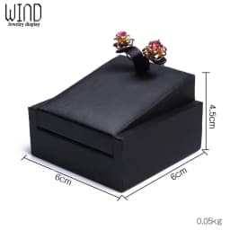 Black PU Leather Jewellery Ring Earrings Stand Holder Set Jewelry Pendant Necklace Chain Chokers Display Bust Bangle Organzier