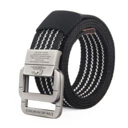 Canvas Belt, Men's Belt, Alloy Double Loop Buckle, Korean Fashion Denim, Teenage Student Pants Belt, Women's Belt