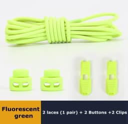 No-Tie Elastic Shoelaces Stretch Laces with Press Lock for All Shoes Quick Wear in 1 Second Hiking Sport Lazy Laces Multi Colors
