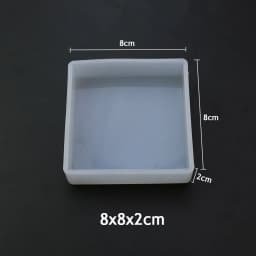 JCD Cuboid Cube Resin Mold Crystal Epoxy Silicone Mold Diy Candle Mold Square Rectangular Casting Tools Accessories