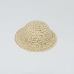 New Mini Dollhouse Miniature Hat Handmade 5 Styles Tassel Straw Hat Doll House Ornament Hand Weaved Hats 10cm Cotton Dolls