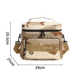 1pc Insulated Backpack Cooler Large Capacity Oxford Cloth Backpack Outdoor Travel Beer Bag Waterproof PEVA Lined Ice Bag