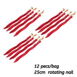 Widesea Camping 16pc/set Tent Pegs Stakes Nails for Hard Snow Floor Outdoor Accessorie Shelter Equipment Supplies Hiking Tourist