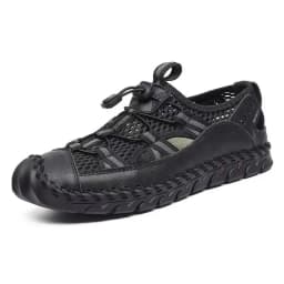 Men's Summer Sandals Outdoor Mesh Cork Handmade Direct Sales Breathable Seam Sole Mesh Lightweight Slippers