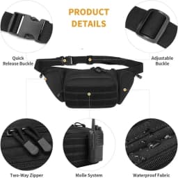 New Tactical Multi-function Waist Pack Nylon Shoulder Hiking Mobile Phone Bag Men's Sports High-capacity Camo Waist Pack