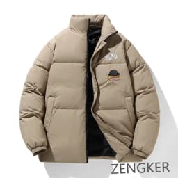 Men's autumn winter plus size warm stand collar thickened warm loose casual new style outerwear down jacket 180kg 11xl