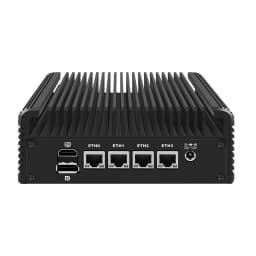 Topton 4x2.5G NICs Fanless Mini PC Zero Noise Intel Core I5 1235U U300E 8505 2xDDR5 NVMe HD/DP/Type-C IoT Firewall Computer