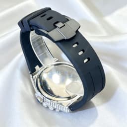 MISSFOX New Design Iced Diamond Watch Men Automatic Date Fashion Waterproof Quartz Clocks Hip Hop Gold Jewelry Wristwatch Gift