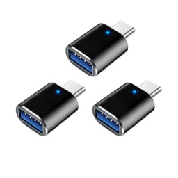 NNBILI 1-5pcs USB 3.0 To Type C Adapter LED OTG To USB C Male To USB A Female Connector For HUAWEI Samsung Xiaomi POCO Adapters