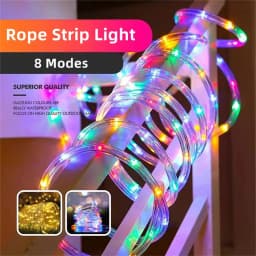 Outdoor Solar Lights Garland Rope String Lights 7-32M LED Garden Garland Waterproof Tube Lamp for Garden Christmas Decoration