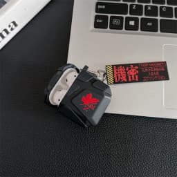 For Airpods Pro 2 Case,3D EVANGELION Anime TPU Shockproof Earphone Cover For Airpods 4 3 2 1 Cover With Keychain Funda