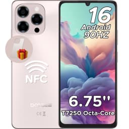 Global Version DOOGEE Note58 Pro Smartphone 6.75" HD+ Display 32GB(8+24) 256GB 6250mAh Battery NFC Android 15 Mobile Phone