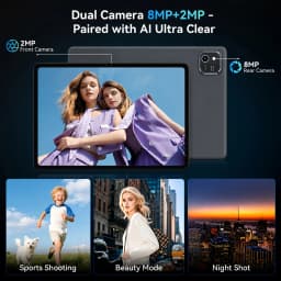 10.1-inch 2-in-1 Android15 Tablet,24GB RAM(4GB+20GB Expandable)+64GB ROM,1TB Expandable Storage,FHD IPS Touch Screen,8MP Rear