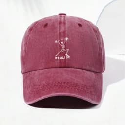 Vintage Washed Cotton Baseball Cap Adjustable Distressed Trucker Hat for Men Women Gym Humor Gothic Cotton Cap Soft Breathable