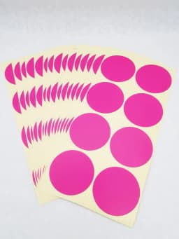 120pcs 50mm /2" Round Blank Silver Gold Company Stamp Seal Hademade Colours Label Sticker