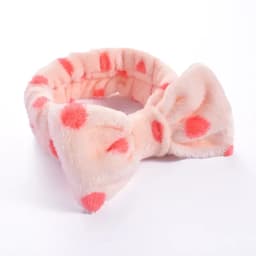 Stripe Polka Dots Leopard Coral Fleece Soft Headband Cross Top Knot Hairband Women Girls Wash Face Spa Headwear Hair Accessories