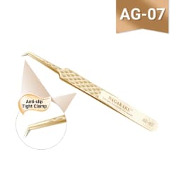 NAGARAKU Precision Fiber Tip Tweezer for Eyelash Extensions Professional Eyelash Tweezers Antistatic Straight