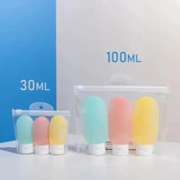3/4Pcs/Set 30/60/100ml Soft Lotion Refillable Bottle Portable Travel Shampoo Bottle Empty Container Squeeze Tube Empty Bottling