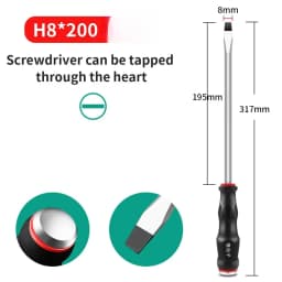 High Hardness Lengthened Magnetic Screwdriver Bit for Car Repair Hand Tool Industry Slotted/Phillips Double-ended Screw Driver