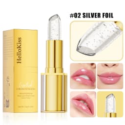 Color Changing Lipstick,Gold Crystal Ph Lipstick Color Changing,Long Lasting 24 Hours Moisturizing Glossy Shine Lip Gloss