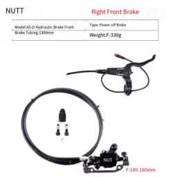 NUTT 2 Piston E-Bike Disc Brake Set Power Off Bicycle Hydraulic Disc Brake For E-Bike Scooter Mtb Folding Bike