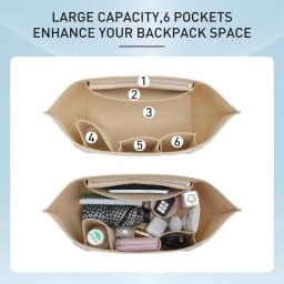Organizer Insert For Longchamp Large Small Mini Size Totes Bag Felt Storage Bag Purse Insert Handbag Liner Bags Accessories