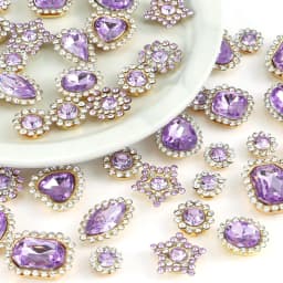 50pcs/lot Silver Claw Setting Glass Rhinestone Mixed Shape Sew On Crystal Stone Diamond for Wedding Dress Shoes Bags DIY Trim