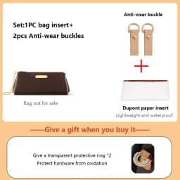 Bag Organizer Insert For Lv Eva Bag Lightweight Bag Insert Storage Dupont Paper Bag Support High-end Waterproof Bag Accessories