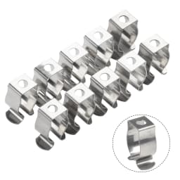 10pcs Spring Terry Clips Stainless Steel Narrow Base Tools 6mm-28mm Heavy Duty Tools Storage Hangers For Garages Sheds Hardwares