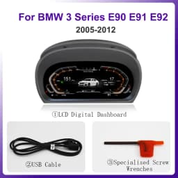 AUTOTOP 12.3" 1920*720 Linux Car LCD Dashboard For BMW 3 Series E90 E91 E92 2005-2012