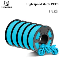 TECBEARS High Speed Matte PETG 3D Filament 1.75mm PETG Multi Color Combination Set FDM 3D Printer Materials DIY Gift 1KG/1Roll