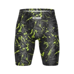 Summer Men's Pro Swim Jammer Athletic Practice Knee-Length Swimsuit Short New Swimming Trunks Beach Tights Shorts Surf Pants