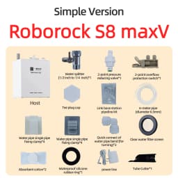 For Roborock Q Revo Max Edge QV35 S5V Q Revo Curv 2 Robot Vacuum Water Change Kit Auto Water Refill and Drain Water Hookup Kit