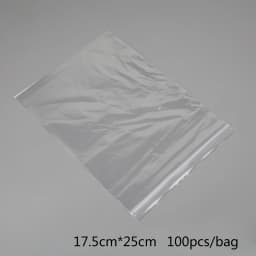 100pcs/bag 5*7/6*8/7*10/8*12/10*15/12*17cm Zipped Lock Reclosable Plastic Poly Clear Bags Bulk Jewelry Craft Accessory Packaging