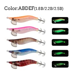 LETOYO 2.5#-1.8# mini EGI luminous squid jig Artificial bait for Webfoot Octopus Cuttlefish sea fishing lures squid lure