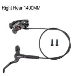 MEROCA M4 4 Piston Brakes Dual-Piston Braking Hydraulic Brakes MTB 22.2MM Diameter Tube Length 800/1400MM Bike Accessories