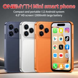 ONEMYTH A18 Pro Mini Smartphone Quad Core 2GB RAM 16GB ROM LTE 4G Dual SIM Type-C Android CellPhone Face Unlock
