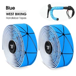 WEST BIKING Bicycle Handlebar Tape Soft EVA PU Bike Bar Tape Professional Cycling Damping Anti-Vibration Wrap With 2 Bar Plugs