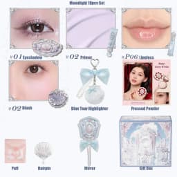 Flower Knows Shells Pearl Eyeshadow Essence Lip Honey Blush Cheek Makeup Front Ocean Gift Box Makeup Kit Full Professional