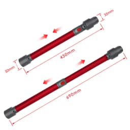 Telescopic Extension Rod Wand Tube Pipe For Dysons V7 V8 V10 V11 Wireless Vacuum Cleaner Accessories